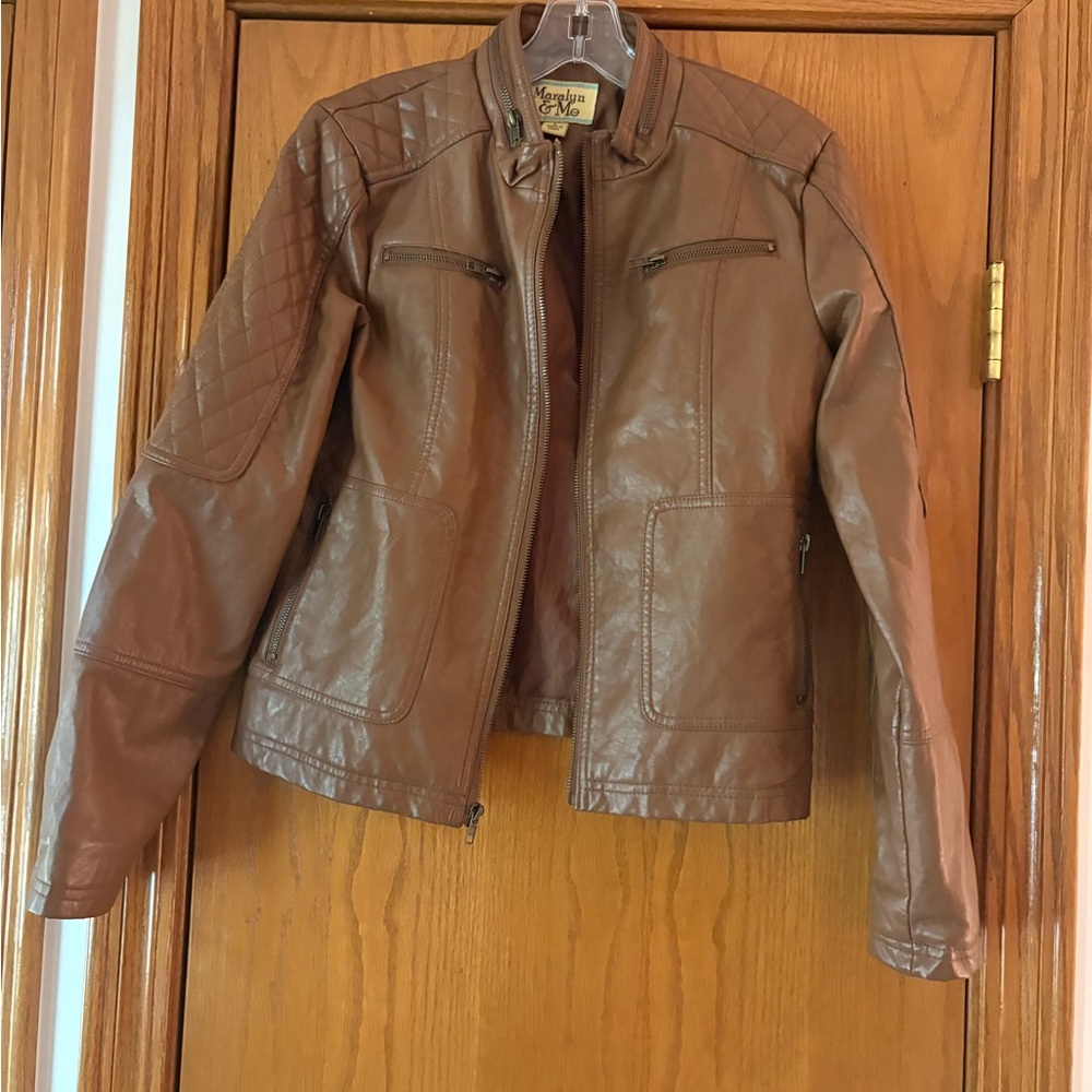 Maralyn & Me Tan Quilted Jacket